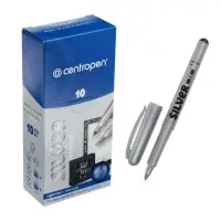 Маркер для декора Centropen 2690, перманентный, узел 3.8 мм, линия 1.5-3.0 мм, серебристый