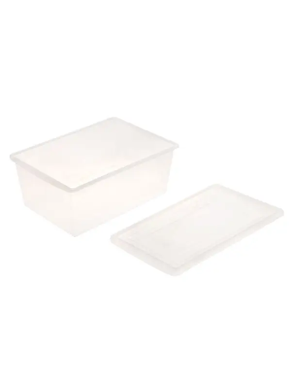 Контейнер универсальный для хранения с крышкой, объём 30 л, цвет прозрачно-матовый