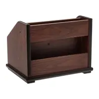 Органайзер 5 секций, 2 выдвижных ящика, серия Орех, с кантом тёмным, 14&times;19, МИКС