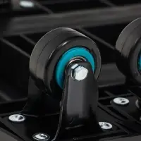 Тележка складная с раздвижной платформой, для перевозки грузов, нагрузка до 100 кг, телескопическая ручка, пластик, Greengo