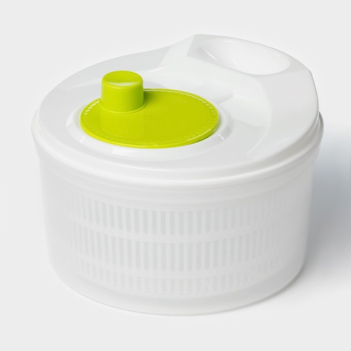 Центрифуга для сушки зелени  Центрифуга для сушки зелени "Оазис" 3,2 л, пластик, цвет бело-зеленый