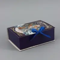 Коробка-книга, подарочная, самосборная &laquo;Дедушка Мороз&raquo;, 21&times;15&times;7 см