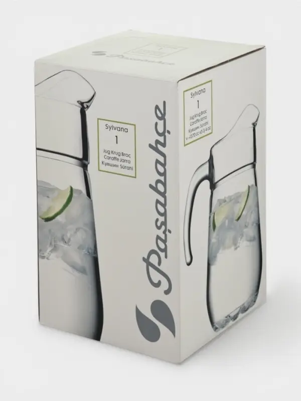 Кувшин Paşabah&ccedil;e Sylvana, 1.37 л, стекло, прозрачный