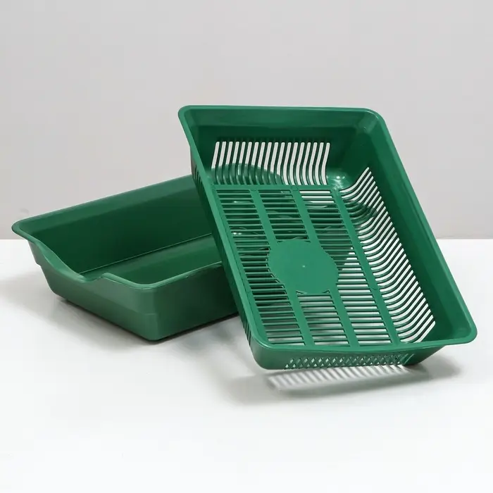 Туалет глубокий с сеткой 36&times;25&times;9 см, зеленый