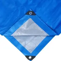 Тент защитный, 5&times;3 м, плотность 180 г/м&sup2;, УФ, люверсы шаг 1 м, синий