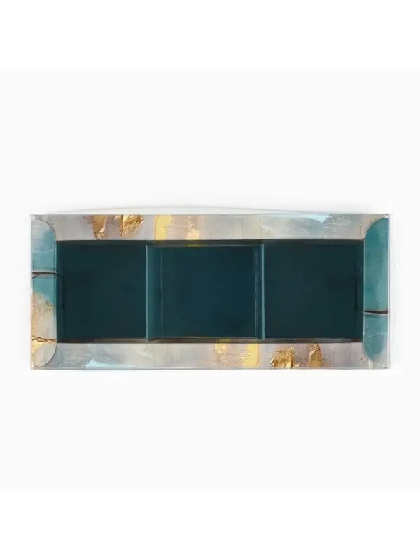 Коробка под 3 конфеты с ячейками &laquo;Текстура&raquo;, 14.5&times;6&times;3 см