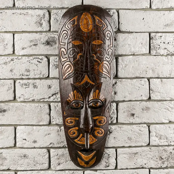 Маска дерево Маска дерево "Абориген" 48,5х16х2,5 см