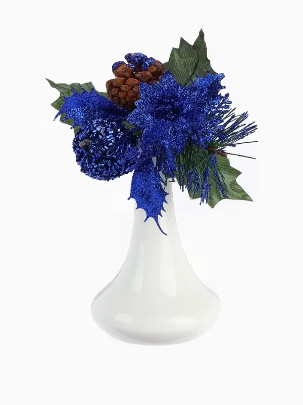 Еловая ветка декоративная &laquo;Зимнее волшебство. Грёзы&raquo;, 15 см