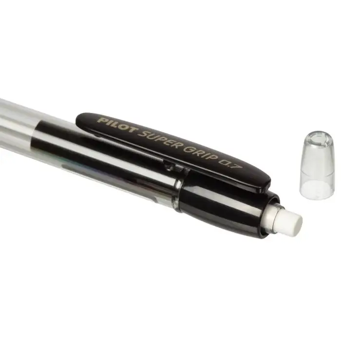 Карандаш механический Pilot. Super Grip, толщина грифеля 0.7 мм, НВ, резиновый упор