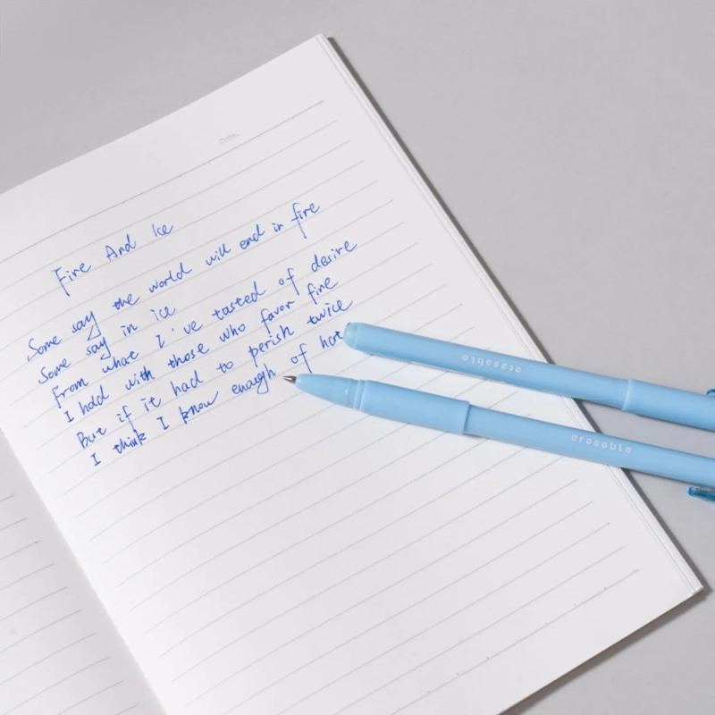 Ручка гелевая пиши-стирай Deli, EG274-BL,пулевидн.нак,0.5мм,софт-тач,син