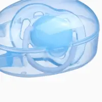 Контейнер для хранения и стерилизации детских сосок и пустышек, синий