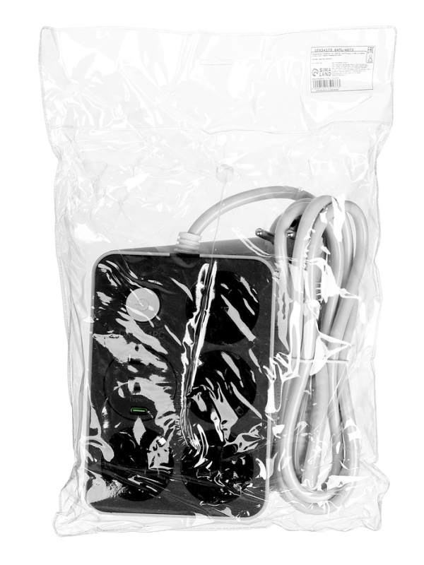 Удлинитель 4 розетки, 2м, 1300 Вт, 3х0.75 мм2, 2 USB-A,+USB-C, 2.1А, c з/к, с выкл. Удлинитель 4 розетки, 2м, 1300 Вт, 3х0.75 мм2, 2 USB-A,+USB-C, 2.1А, c з/к, с выкл.