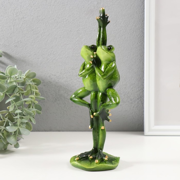 Сувенир полистоун Сувенир полистоун "Лягухи - близнецы" 25х12х8,5 см