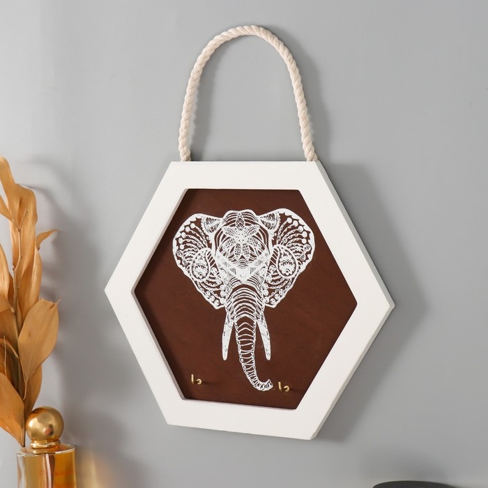 Крючки декоративные дерево Крючки декоративные дерево "Слон" 23х20х2 см