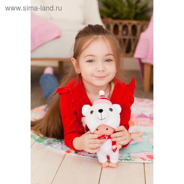 Пупс коллекционный «Крошики: Плюша», в костюме северного медведя, 19 см Пупс коллекционный «Крошики: Плюша», в костюме северного медведя, 19 см