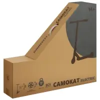 Самокат трюковой GRAFFITI Electric 24, колёса PU 100 мм, SCS компрессия, ABEC 9 Chrome, цвет черный