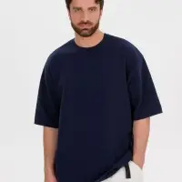 Джемпер с коротким рукавом Siluetti Volumica, темно-синий, размер XL/XXL