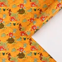 Упаковочная бумага, 70х100 см, Львёнок и Черепаха