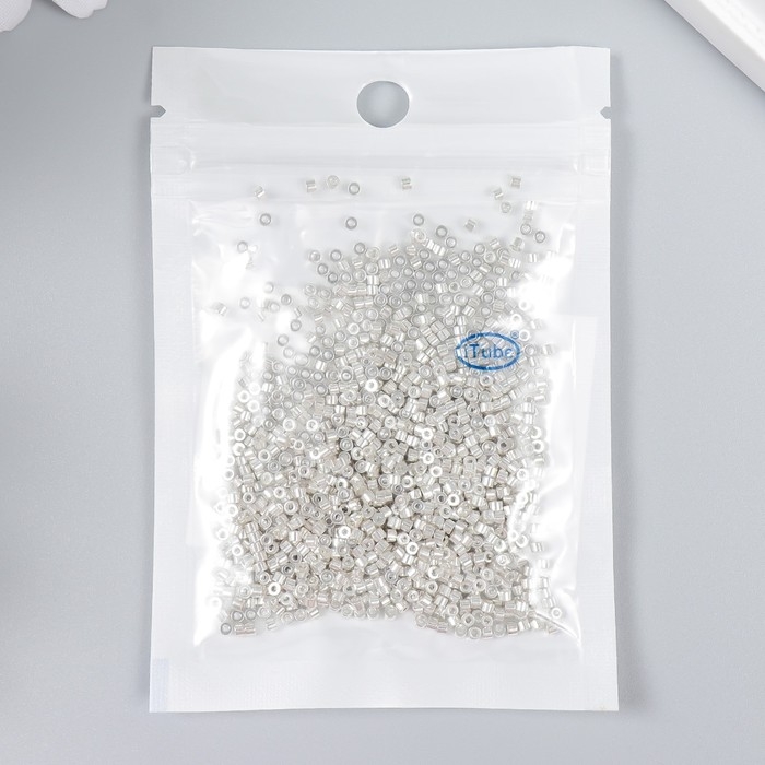 Бисер стекло 11/0  Бисер стекло 11/0 "Цилиндр. Белое золото" 10 гр