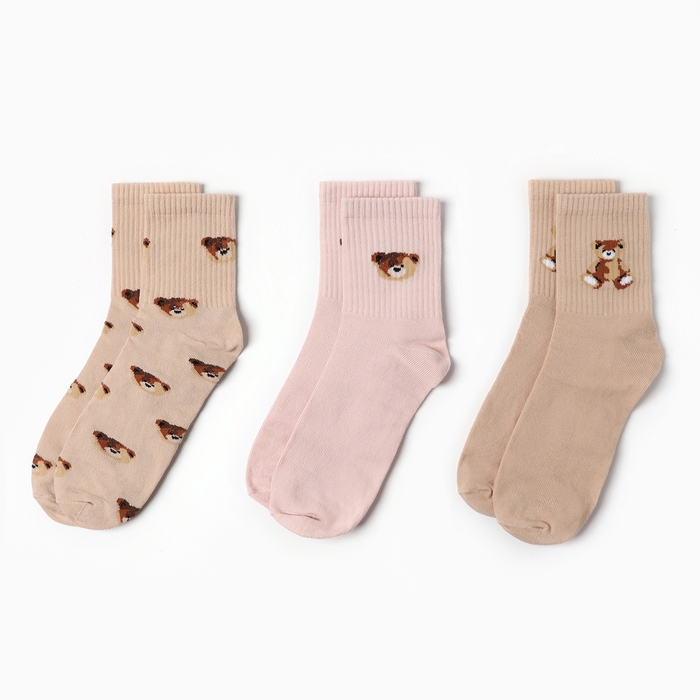 Подарочный набор термос и носки 3 пары KAFTAN "Hello", р. 37-39 (23-25 см)