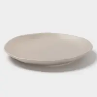 Тарелка Magistro Potter, d=21.8 см, фарфор, светло-серая