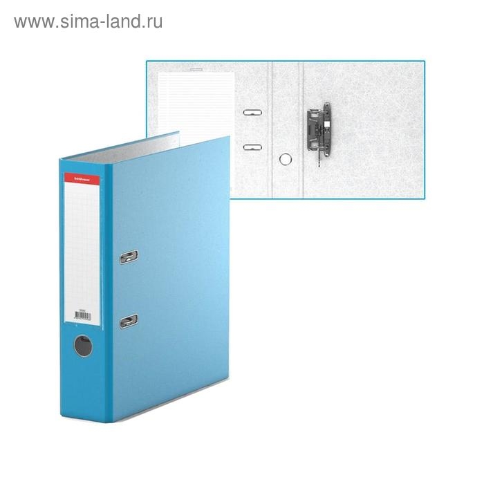 Папка-регистратор А4, 70 мм, ErichKrause Папка-регистратор А4, 70 мм, ErichKrause "Neon", с арочным механизмом, голубая
