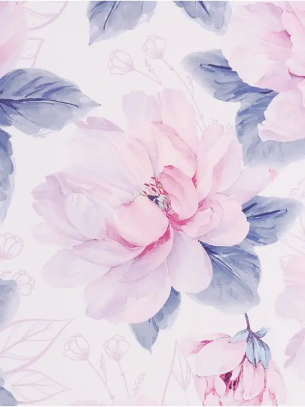 Бумага упаковочная глянцевая &laquo;Нежные цветы&raquo;, 70&times;100 см