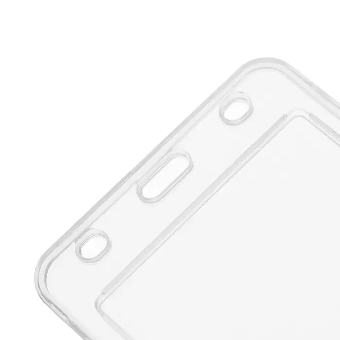 Бейдж вертикальный, внешний размер 132×89 мм, внутренний размер 105×74 мм, пластик прозрачный Бейдж вертикальный, внешний размер 132×89 мм, внутренний размер 105×74 мм, пластик прозрачный