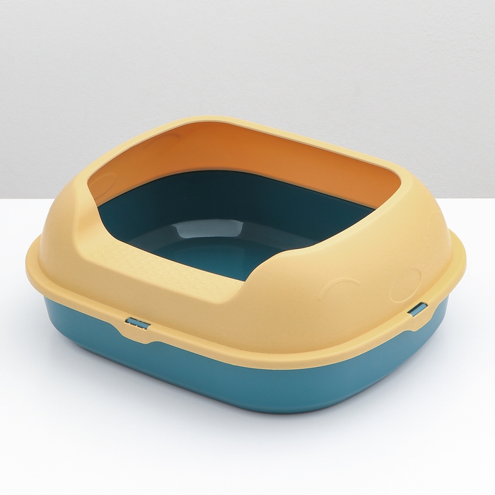 Туалет с бортом 46 х 38 х 18 см, голубой Туалет с бортом 46 х 38 х 18 см, голубой