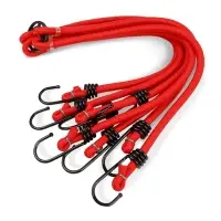 Резинка крепления груза 80 см x 8 мм, 4 шт "ПАУК" (метал.крючки) AVS TL-04