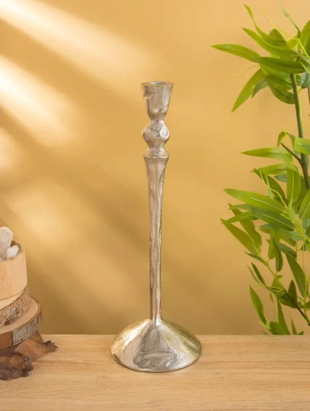 Подсвечник Подсвечник "Айси" алюминий 39 см, цв. серебро