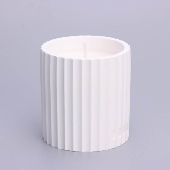 Свеча в бетоне ароматическая  Свеча в бетоне ароматическая "Бог Арес", апельсин и зелёный чай, 13х7 см, соевый воск,160 г