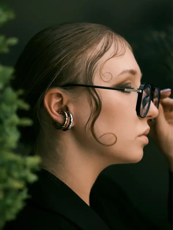 Серьги каффы «Леопард» набор 2 шт, цветные