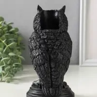 Подсвечник на 1 свечу &laquo;Филин&raquo;, 16&times;8 см, чёрный