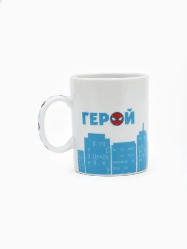 Набор посуды керамической детской, 3 предмета: кружка 200 мл, тарелка 19 см, салатник 250 мл, &laquo;Ты - супергерой&raquo;