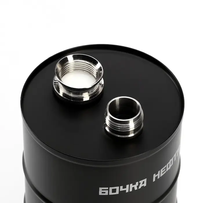 Фляжка &laquo;Бочка нефти&raquo;, нержавеющая сталь, 700 мл, 25 oz