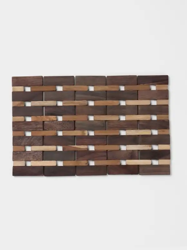 Коврик из тикового дерева, 30&times;20&times;0.7 см