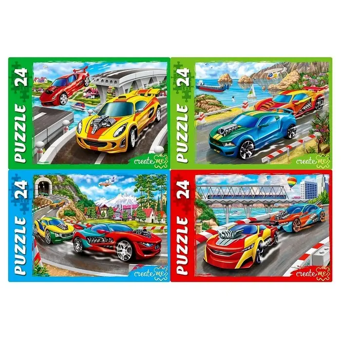 Пазл «Мегагонки», 24 элемента, МИКС Пазл «Мегагонки», 24 элемента, МИКС