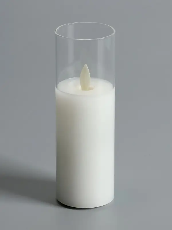 Светодиодная свеча Светодиодная свеча "Белая" 16х5.5 см, AAx2 (не в компл.), Т/БЕЛЫЙ