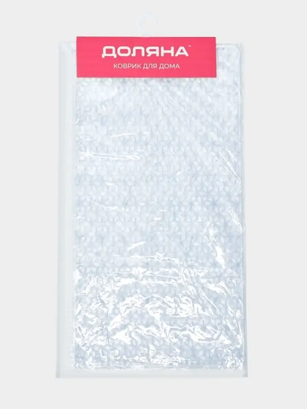 Коврик для ванной на присосках Доляна &laquo;Стеллар&raquo;, 66&times;36 см, прозрачный