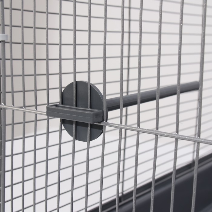 Клетка для птиц Клетка для птиц "Пижон" №104-Б, разборная, 2 секции, 58 х 40 х 88см, серая