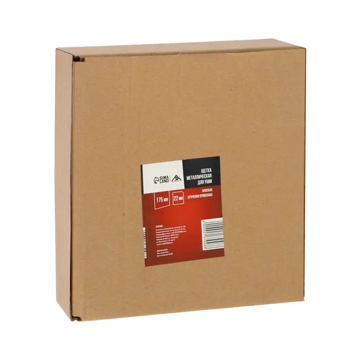 Щетка металлическая для УШМ ЛОМ, крученая проволока, плоская, посадка 22 мм, 175 мм