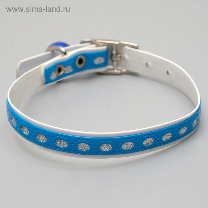 Ошейник из искусственной кожи с блестками, 32 х 1 см, микс цветов Ошейник из искусственной кожи с блестками, 32 х 1 см, микс цветов