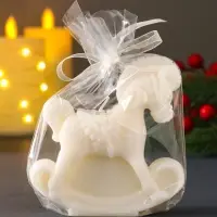 Декоративная свеча "Лошадка-качалка" (натуральный воск), 96*35*100