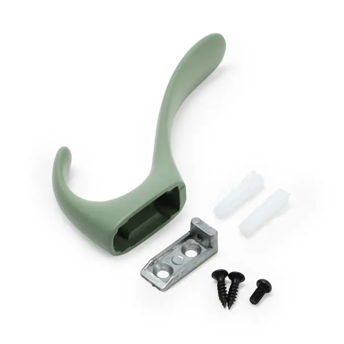 Крючок мебельный CAPPIO HEEL LIGHT, двухрожковый, цвет зеленый