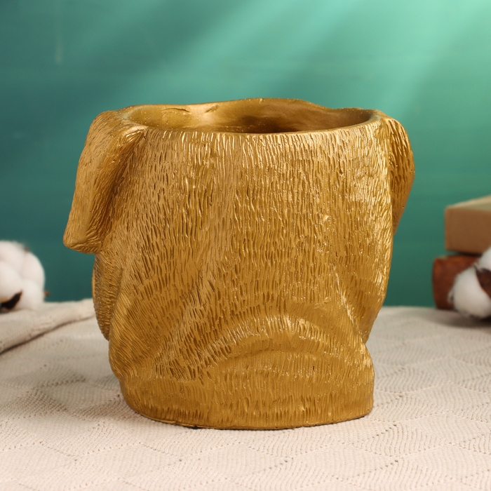 Кашпо  Кашпо "Рикки" золото, 18х16х15см