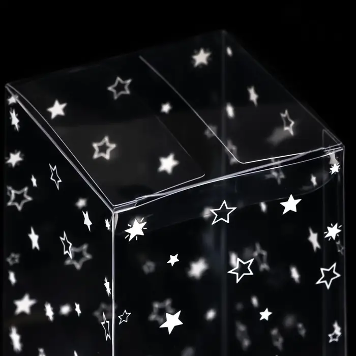 Складная прозрачная коробка из PVC, для упаковки подарков, «Звездопад»,12×7×7 см Складная прозрачная коробка из PVC, для упаковки подарков, «Звездопад»,12×7×7 см