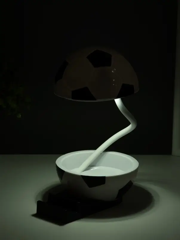 Ночник подставка под телефон "Футбольный мяч" 4хLED 3Вт 5V USB АКБ 2 режима 9,5х12,5х10 см   1091621