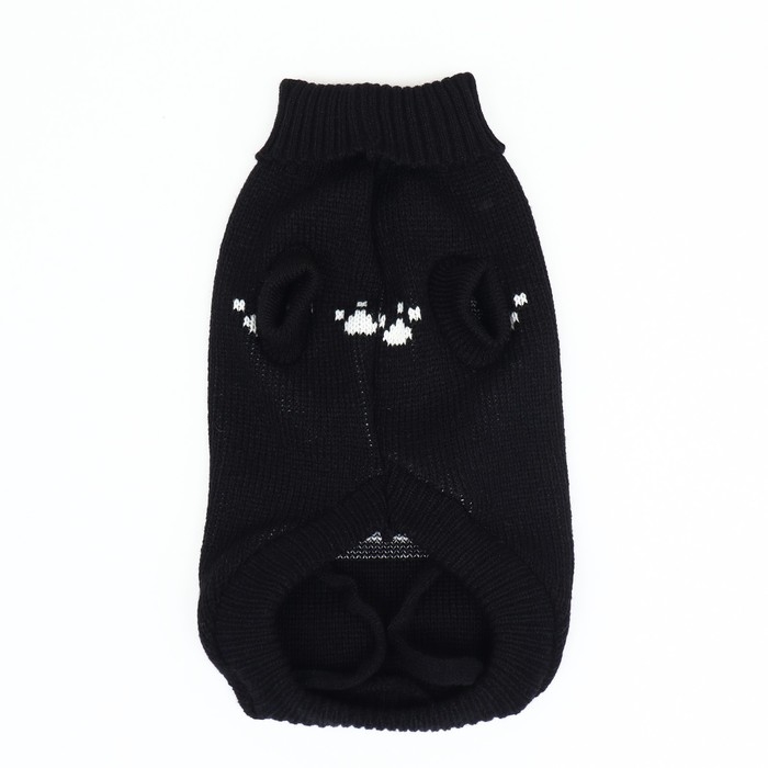 Свитер Свитер "Мишка",XS (ДС 17, ОШ 17, ОГ 23-37 см), чёрный