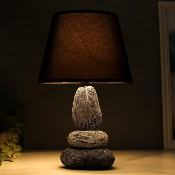 Лампа настольная 16446/1GR E14 40 вт серо-черный 22&times;22&times;34 см RISALUX